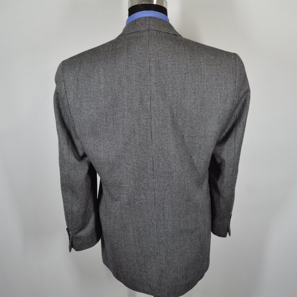 Calvin Klein 40R Sport Coat Blazer Suit Jacket Bla - Picture 4 of 8